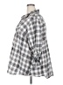Unbranded Plaid Silver White 3/4 Sleeve Button-Down Shirt Size 2X (estimated) - photo 5