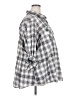 Unbranded Plaid Silver White 3/4 Sleeve Button-Down Shirt Size 2X (estimated) - photo 4