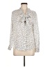 Maje 100% Polyester Animal Print Ivory Long Sleeve Blouse Size M - photo 1
