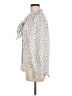 Maje 100% Polyester Animal Print Ivory Long Sleeve Blouse Size M - photo 5