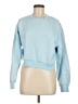 Bershka 100% Cotton Blue Sweatshirt Size M - photo 1