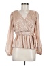 Mine Tan Long Sleeve Blouse Size M - photo 1