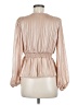 Mine Tan Long Sleeve Blouse Size M - photo 2