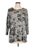 Easywear by Chico's Gray 3/4 Sleeve Top Size Lg (2) - photo 1