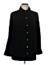 Croft & Barrow Solid Black Long Sleeve Blouse Size L - photo 1
