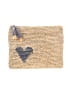 Aerin Hearts Gold Tan Clutch One size - photo 1