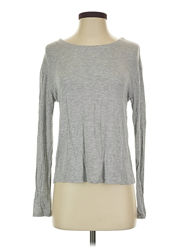 Pre-owned Active Long Sleeve T-shirt In Gray