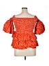 Kavazi Orange 3/4 Sleeve Blouse Size XL (estimated) - photo 2