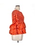 Kavazi Orange 3/4 Sleeve Blouse Size XL (estimated) - photo 4