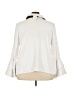 ELOQUII 100% Polyester Ivory 3/4 Sleeve Blouse Size 24 - photo 2