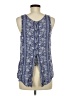 Charming Charlie 100% Rayon Blue Sleeveless Blouse Size M - photo 2