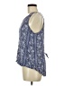 Charming Charlie 100% Rayon Blue Sleeveless Blouse Size M - photo 5
