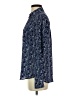 Express 100% Polyester Paisley Blue Long Sleeve Blouse Size S - photo 5