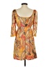 Isle Apparel Paisley Orange Casual Dress Size S - photo 2