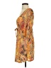 Isle Apparel Paisley Orange Casual Dress Size S - photo 5