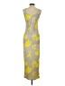 Unbranded 100% Polyester Graphic Yellow Casual Dress Size S - photo 2