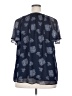 Lane Bryant 100% Polyester Blue Short Sleeve Blouse Size 18 - 20 Plus - photo 2