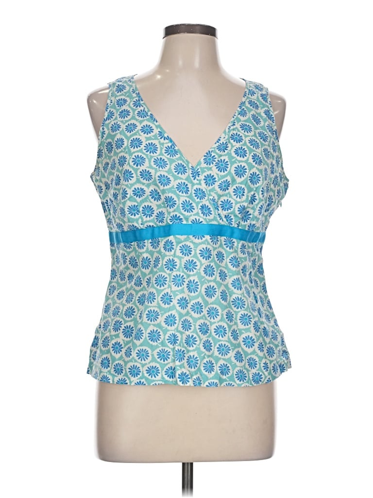 Pre-owned Boden Sleeveless Blouse In Blue