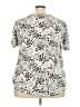 Assorted Brands Animal Print Ivory Short Sleeve Blouse Size 3X - photo 2