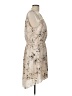 H By Halston 100% Polyester Paisley Tan Casual Dress Size L - photo 4