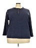 Assorted Brands Blue Long Sleeve Henley Size 22 - 24 - photo 1