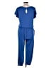Anrabess Solid Blue Jumpsuit Size L - photo 2