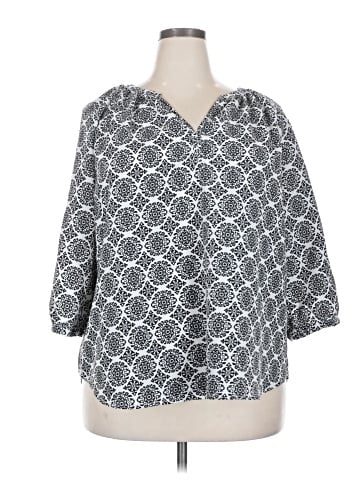 Anne Carson 3/4 Sleeve Blouse (view 1)