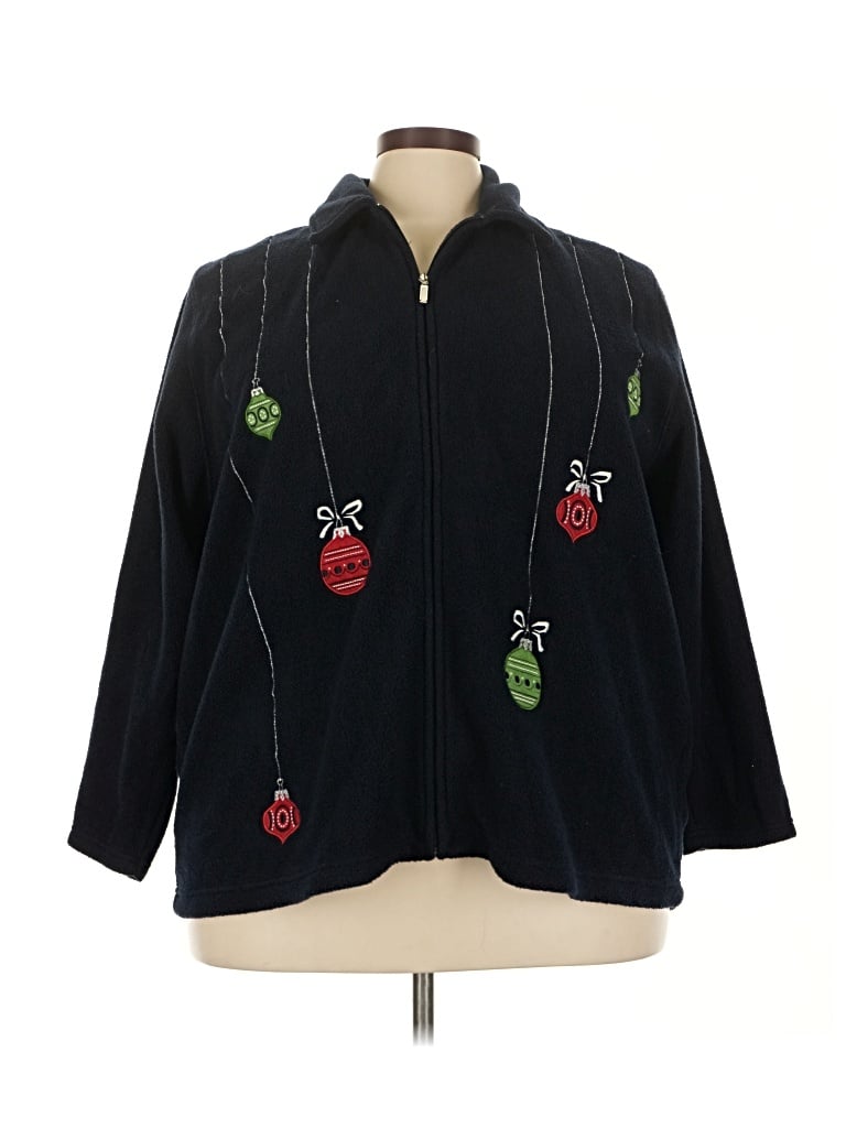 Pre-owned North Crest Fleece Jacket In Black