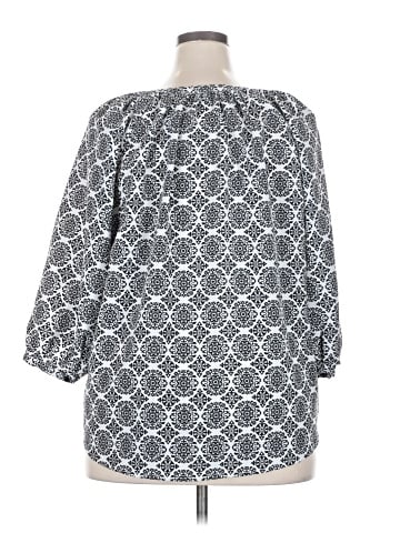 Anne Carson 3/4 Sleeve Blouse (view 2)