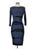 Bailey 44 Stripes Blue Cocktail Dress Size L - photo 2