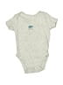 Amazon Essentials 100% Cotton Solid Gray Short Sleeve Onesie 0-3 MO / 3 MO - photo 1