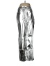 12th Tribe Metallic Silver Casual Pants Size M - photo 1