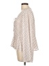 cedar & Gold 100% Polyester Polka Dots Ivory Long Sleeve Blouse Size L - photo 5