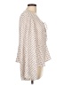 cedar & Gold 100% Polyester Polka Dots Ivory Long Sleeve Blouse Size L - photo 4
