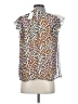 Sugar Lips 100% Polyester Animal Print Brown Sleeveless Blouse Size XS - photo 2