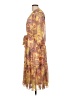 Maison Tara 100% Polyester Paisley Yellow Casual Dress Size 12 - photo 5
