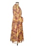 Maison Tara 100% Polyester Paisley Yellow Casual Dress Size 12 - photo 4