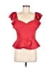 Express 100% Polyester Red Sleeveless Blouse Size M - photo 1