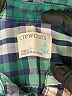 Crewcuts 100% Cotton Plaid Green Long Sleeve Button-Down Shirt Size 6 - 7 - photo 3