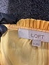 Ann Taylor LOFT 100% Polyester Yellow Short Sleeve Blouse Size M - photo 7