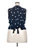 LC Lauren Conrad 100% Polyester Polka Dots Blue Vest Size XXL - photo 2