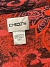Chico's 100% Cotton Print Red Track Jacket Size Med (1) - photo 6