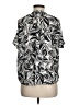 Mossimo 100% Polyester Silver Short Sleeve Blouse Size M - photo 2