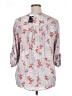 Torrid Floral Gray 3/4 Sleeve Blouse Size 1X Plus (1) - photo 2