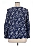 Talbots 100% Rayon Blue 3/4 Sleeve Blouse Size XL - photo 2