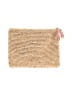 Aerin Hearts Gold Tan Clutch One size - photo 2