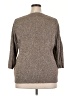 Kim Rogers 100% Cotton Tweed Brown Pullover Sweater Size 2X - photo 2