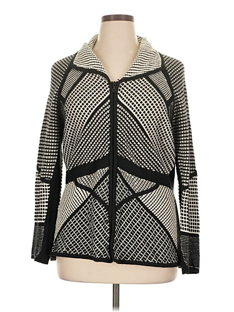 Pre-owned Nic + Zoe Cardigan Sweater In Black