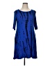 Danillo Boutique Tie-dye Blue Casual Dress Size XL - photo 1
