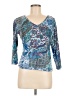 Forbidden Blue 3/4 Sleeve Top Size M - photo 1